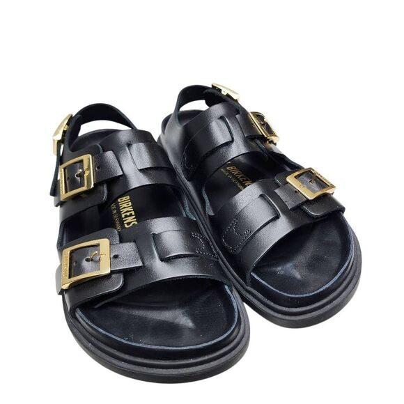 Birkenstock Shoes - Birkenstock Cannes Leather Black Size 7